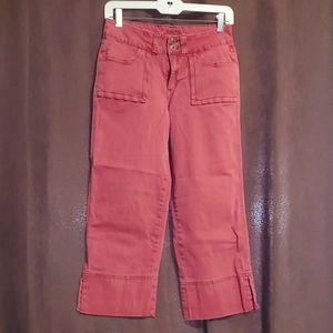 Jag jeans brand women's red capris size 4.